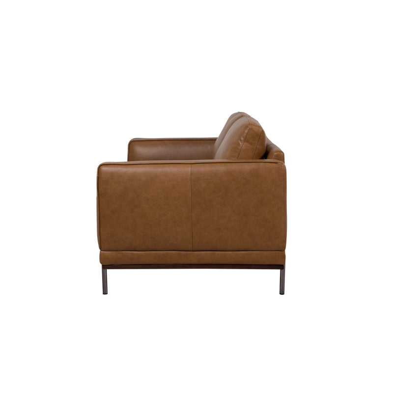 Milan 2 Seater Leather Sofa - Tan