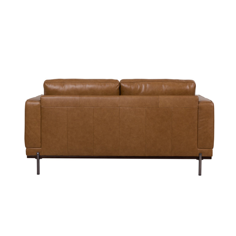 Milan 2 Seater Leather Sofa - Tan
