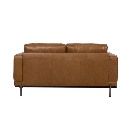 Milan 2 Seater Leather Sofa - Tan
