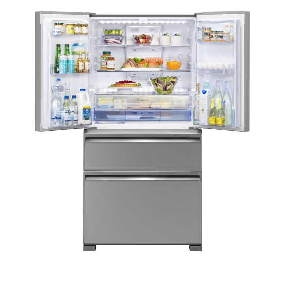 Mitsubishi Electric 564 Litre French Door Fridge - Argent Silver