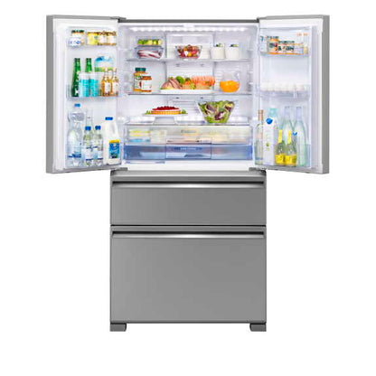 Mitsubishi Electric 564 Litre French Door Fridge - Argent Silver