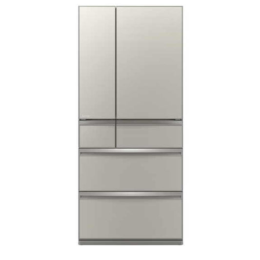 Mistubishi Electric 700 Litre Multi-Drawer Glass Refrigerator - Argent Silver