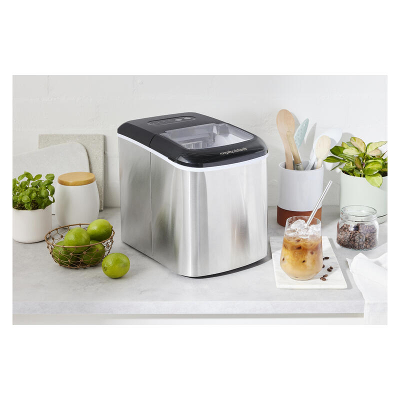 Morphy Richards 15kg Ice Maker - Stainless Steel