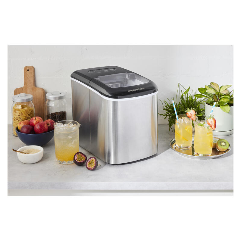 Morphy Richards 15kg Ice Maker - Stainless Steel