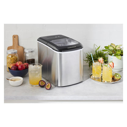 Morphy Richards 15kg Ice Maker - Stainless Steel