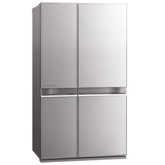 Mitsubishi Electric 635 Litre French Door Glass Refrigerator Argent Silver