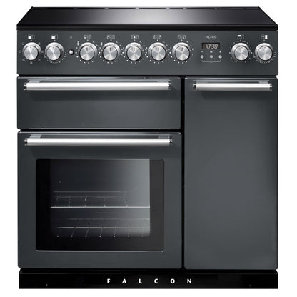 Falcon Nexus 90cm Induction Hob Cooker - Slate & Chrome