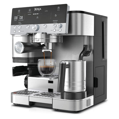 Ninja Luxe Cafe Premier Espresso Manual Coffee Machine - Stainless Steel