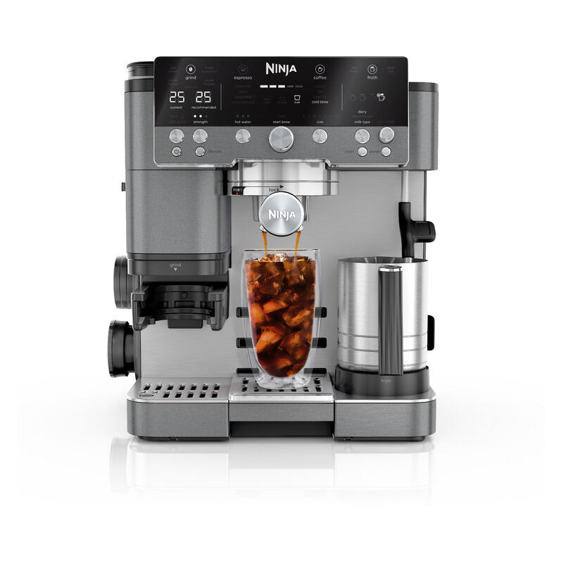 Ninja Luxe Cafe Premier 3-in-1 Manual Coffee Machine - Gunmetal