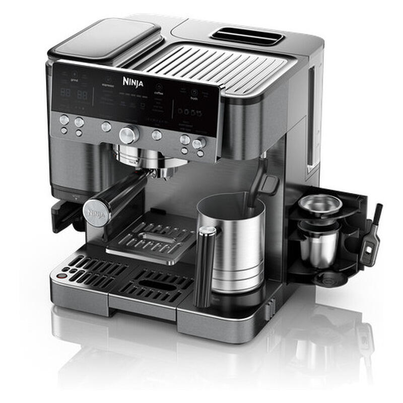 Ninja Luxe Cafe Premier 3-in-1 Manual Coffee Machine - Gunmetal