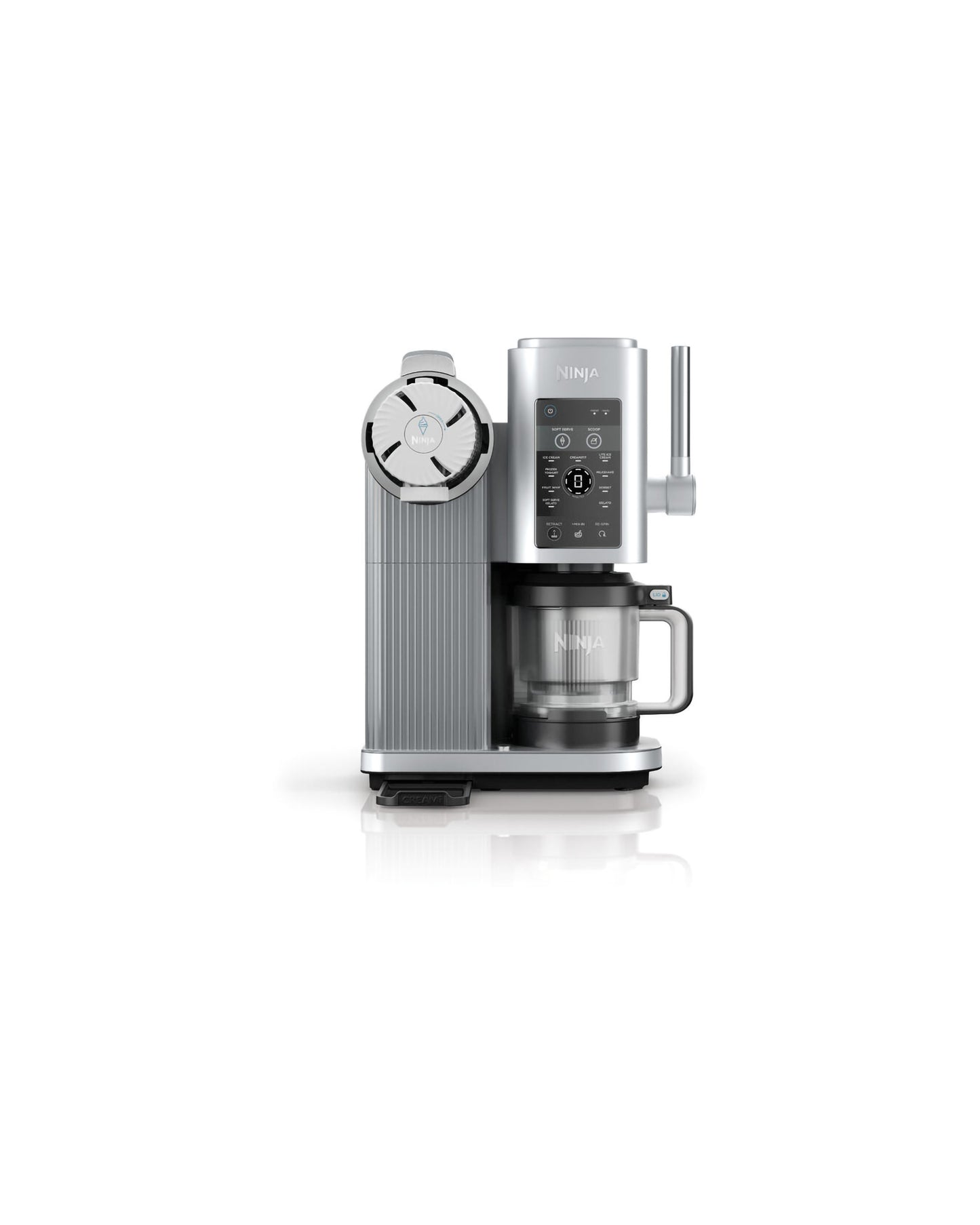 Ninja Swirl by CREAMi Soft Serve and Ice Cream Maker - Platinum Silver
