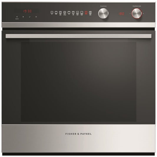 Fisher & Paykel 60cm Built-In Electric Oven - Black/Stainless Steel