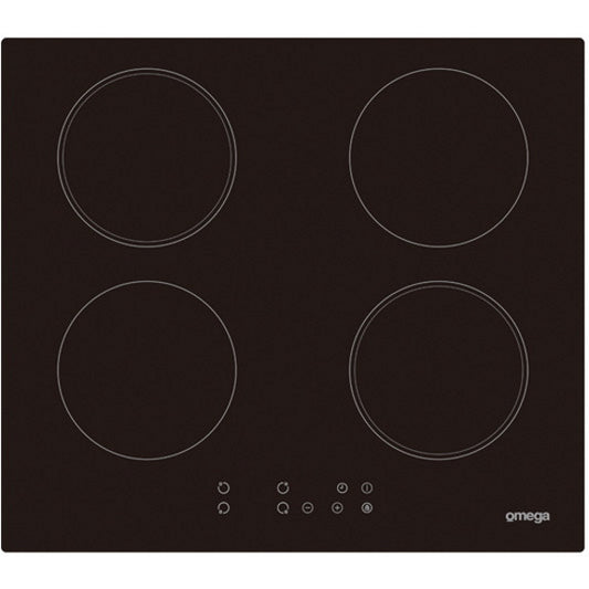 Omega 60cm Black Ceramic Glass Induction Cooktop