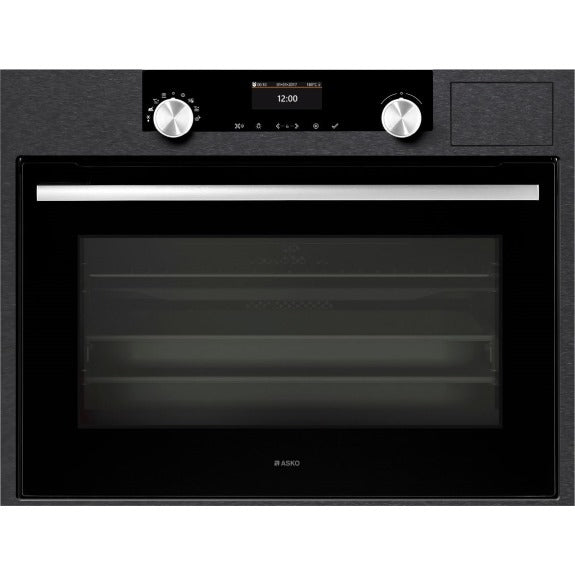 Asko Craft 45cm Built-In Combination Steam Oven - Black Steel