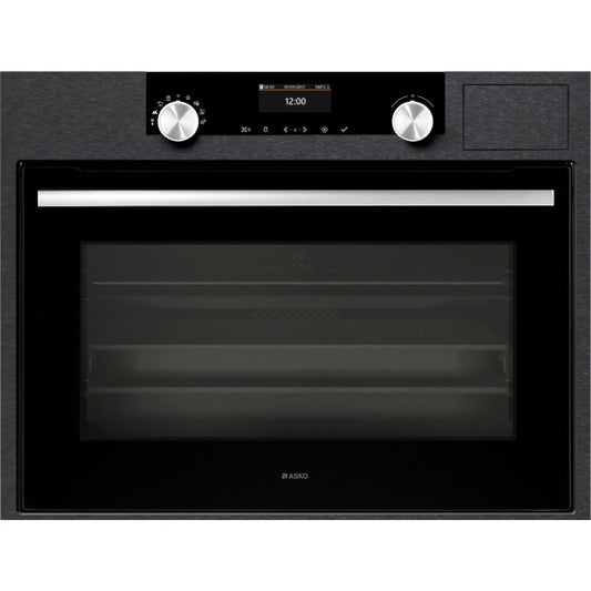 Asko Craft 45cm Built-In Combination Steam Oven - Black Steel