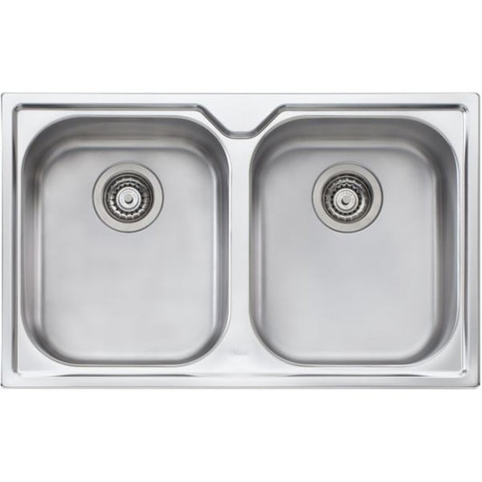 OLIVERI SINK DIAZ DOUBLE BOWL TOPMOUNT - SPECIAL ORDER ONLY
