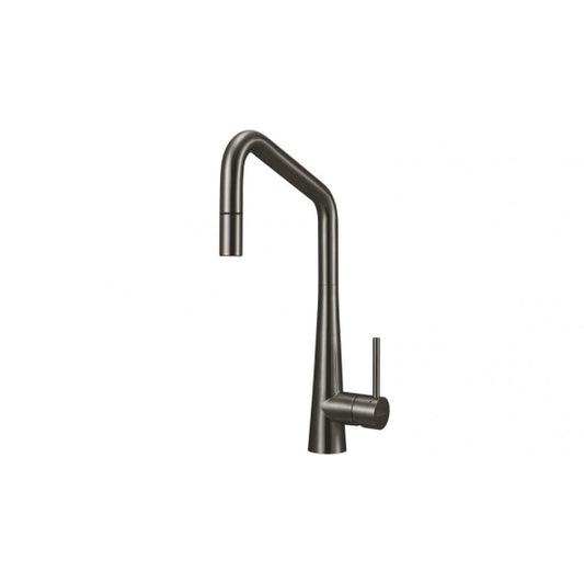 Oliveri Essente Square Goose Neck Mixer Tap - Gunmetal