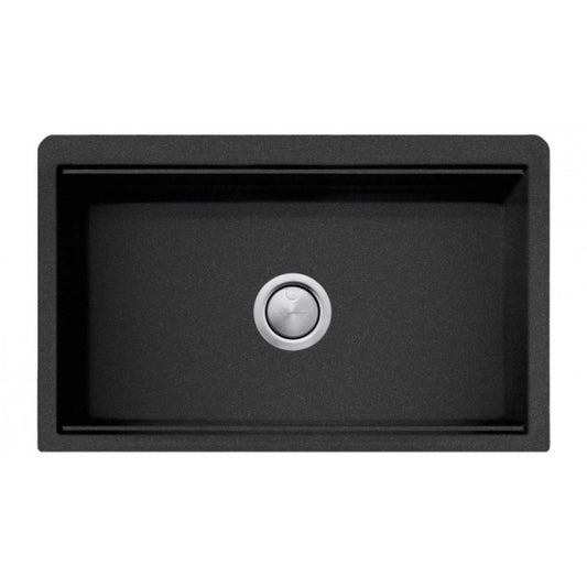 Oliveri Santorini Farmhouse Undermount Sink - Black