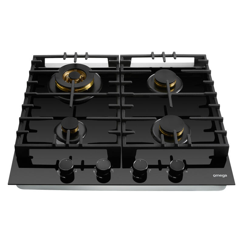 Omega 60cm Gas on Glass Cooktop with Wok Burner