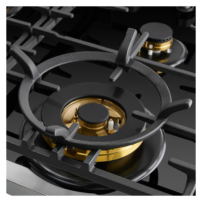 Omega 60cm Gas on Glass Cooktop with Wok Burner