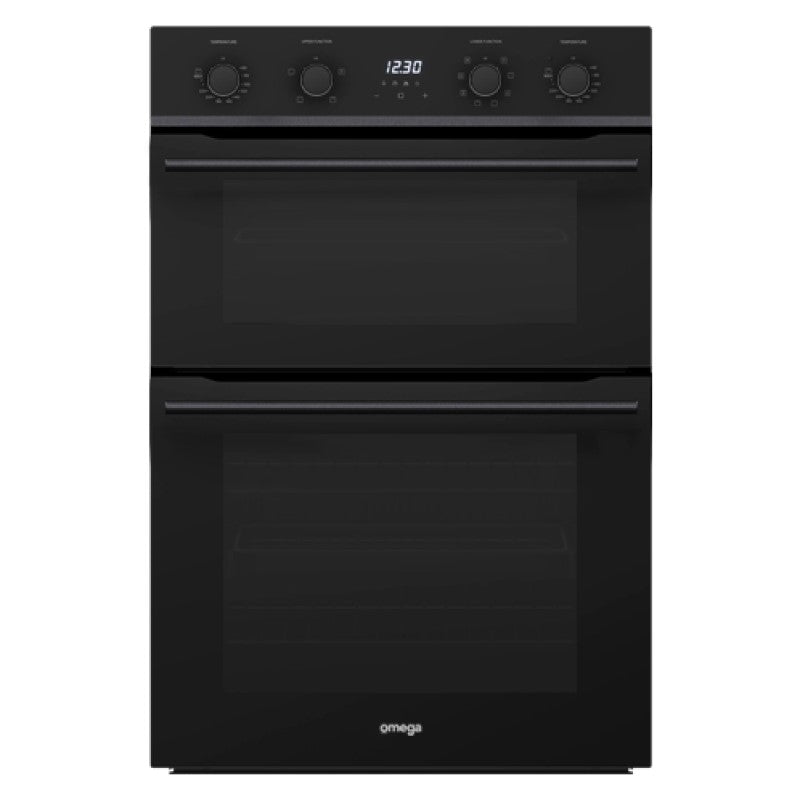 Omega 60cm Built In Double Oven - Midnight