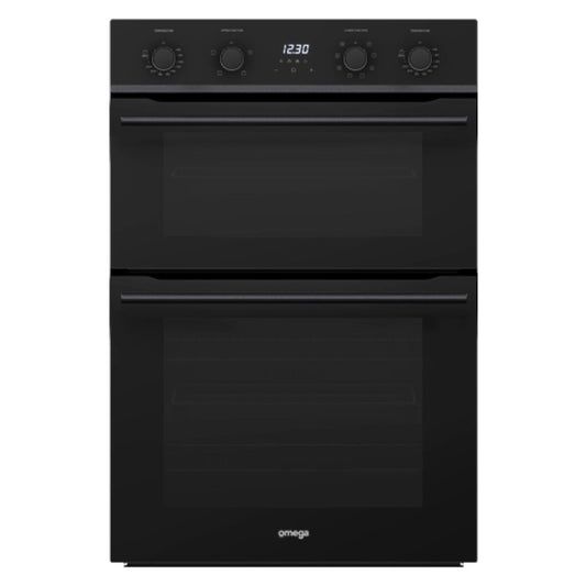 Omega 60cm Built In Double Oven - Midnight