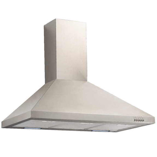 Omega 90cm Canopy Rangehood - Stainless Steel
