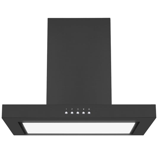 Omega 60cm Canopy Rangehood - Matte Black