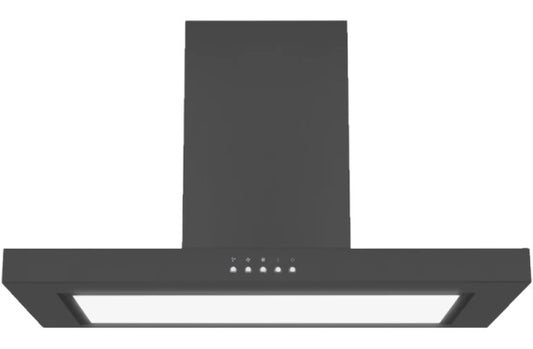 Omega 90cm Canopy Rangehood - Matte Black