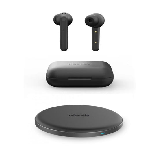 Urbanista Paris + Lyon Charger & Headphone Bundle - Black