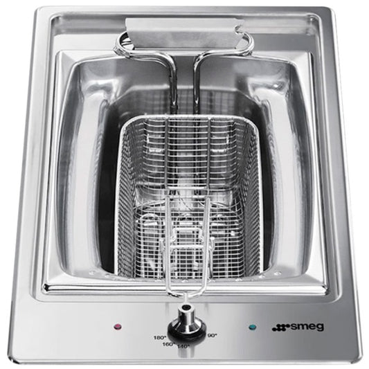 Smeg 30cm Domino Deep Fryer Cooktop - Stainless Steel