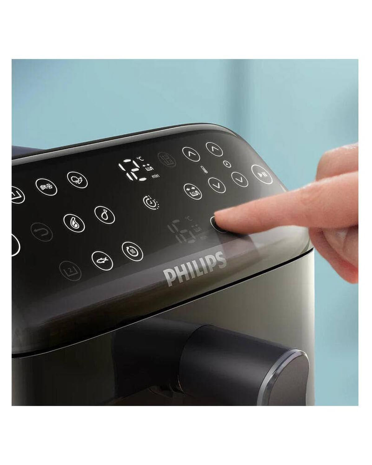 Philips 10L Stacked Dual-Basket Air Fryer - Black (4000 Series | NA462/70)