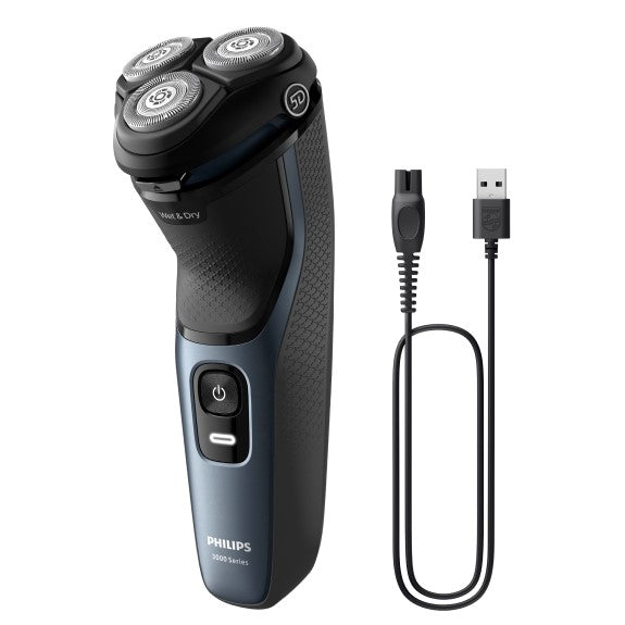 Philips Shaver Ser 3000 5D Pivot & Flex Heads Wet & Dry Pop-Up Trimmer