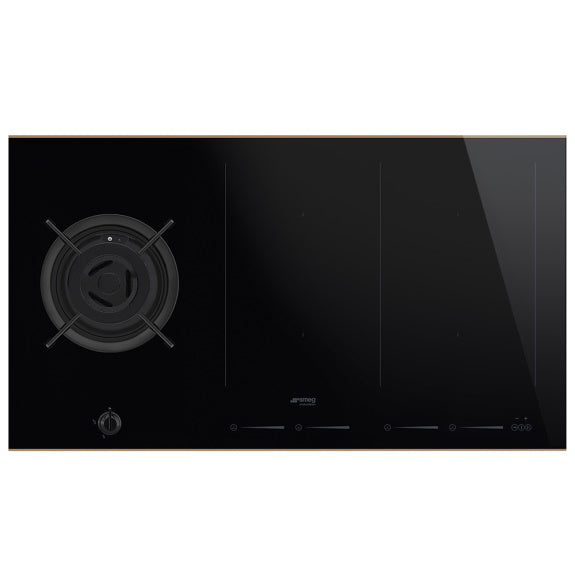 Smeg Dolce Stil Novo 90cm 4 Zone Induction 1 Gas Burner Cooktop
