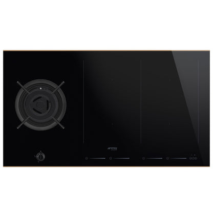 Smeg Dolce Stil Novo 90cm 4 Zone Induction 1 Gas Burner Cooktop