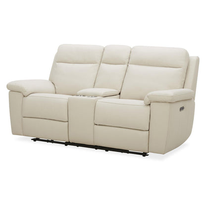 Potenza 2 Seater Electric Recliner Leather Sofa - Taupe