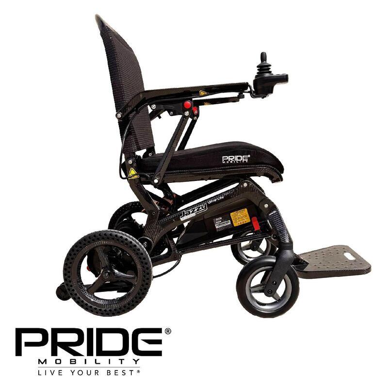 Pride Jazzy Carbon Fibre Ultra Lite Mobility Powerchair - Black