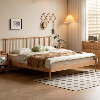 Primo King Single Timber Bed - Natural