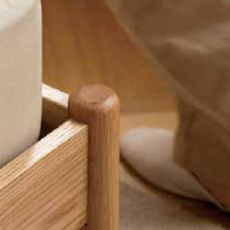 Primo King Single Timber Bed - Natural