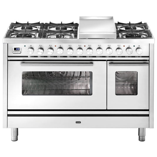 Ilve Professional Plus 120cm Double Cooker - Stainless Steel
