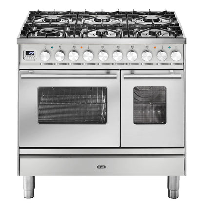 Ilve Professional Plus 90cm Double Cooker - Stainless Steel