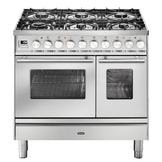 Ilve Professional Plus 90cm Double Cooker - Stainless Steel