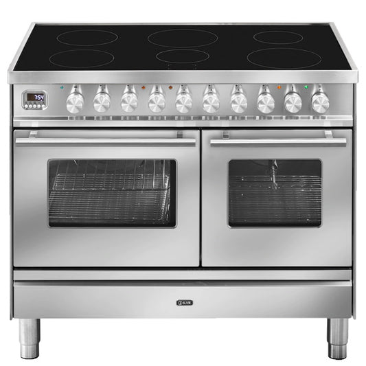 Ilve Professional Plus 100cm 6 Zone Double Oven Freestanding Cooker - Stainless Steel