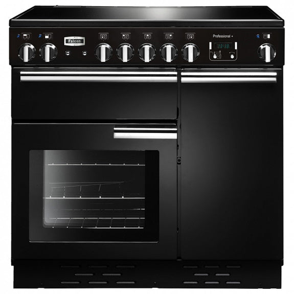 Falcon Professional+ 90cm Induction Freestanding Cooker - Black & Chrome