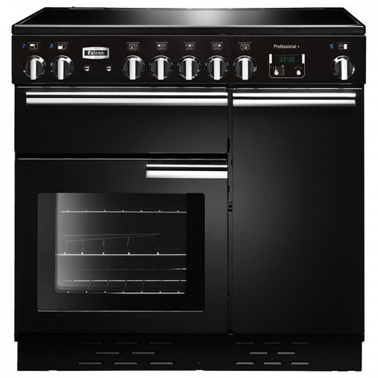 Falcon Professional+ 90cm Induction Freestanding Cooker - Black & Chrome