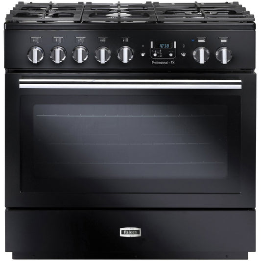 Falcon Professional FX 90cm Dual Fuel Cooker - Black & Chrome