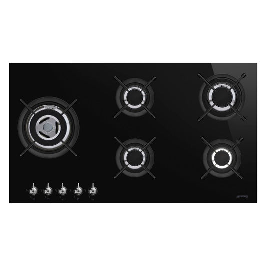 Smeg Classic 90cm 5 Burner Glass Cooktop