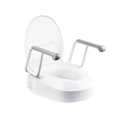 Homecraft Raised Toilet Seat with Swing Back Armrest
