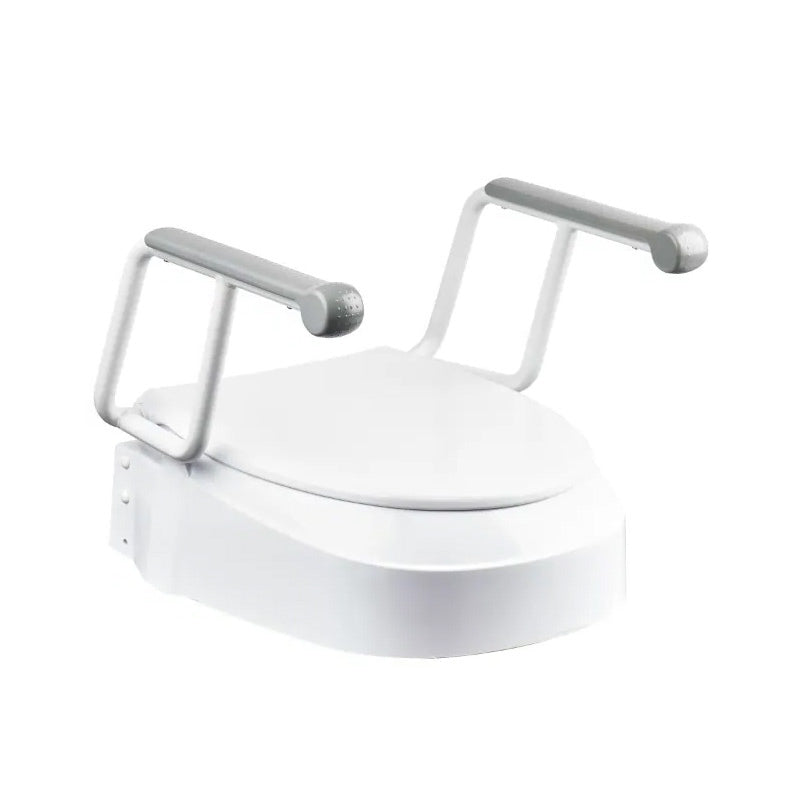 Homecraft Raised Toilet Seat with Swing Back Armrest