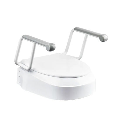 Homecraft Raised Toilet Seat with Swing Back Armrest